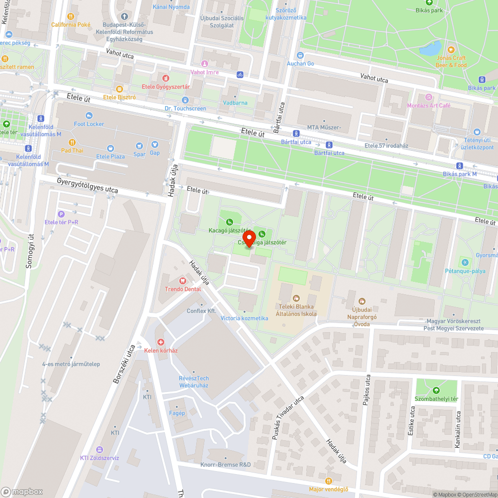 Megsüllyedt burkolat bejelentés helye