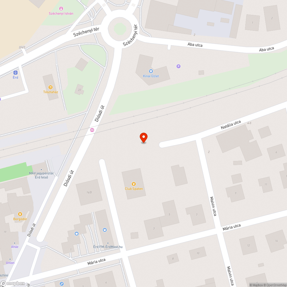 Szemét a Spaten mögött bejelentés helye