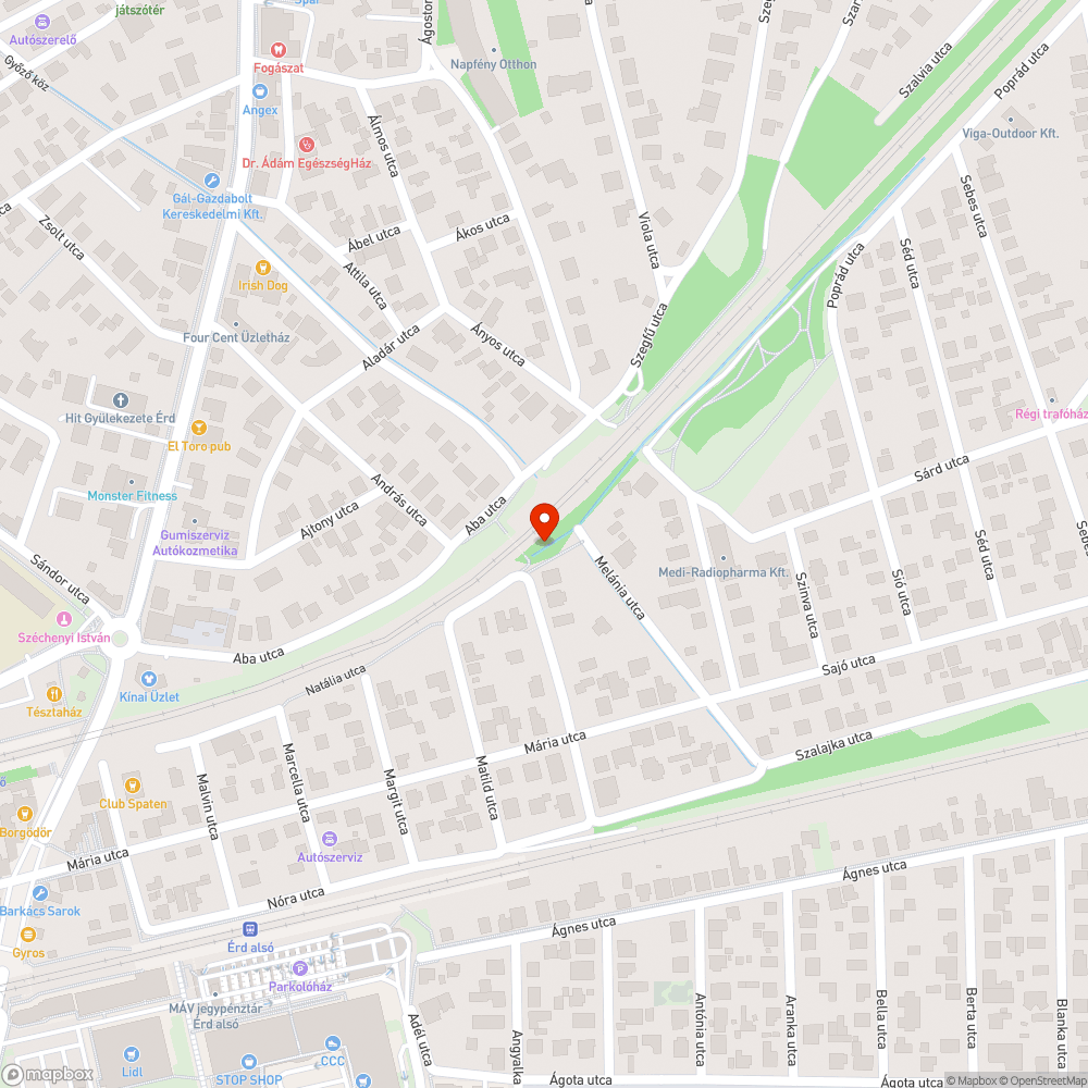 Elhagyott autó a töltés mellett bejelentés helye