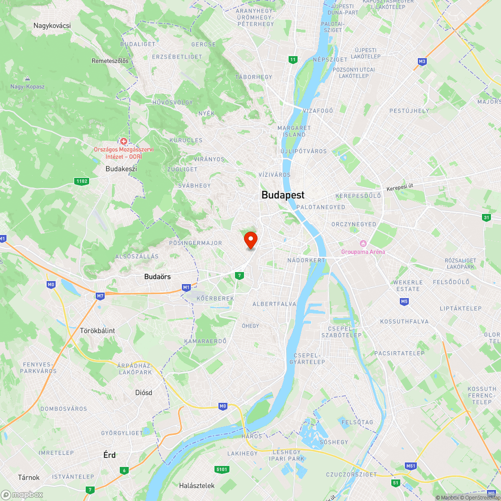 Tó az út közepén a Bali Sándor utcában bejelentés helye