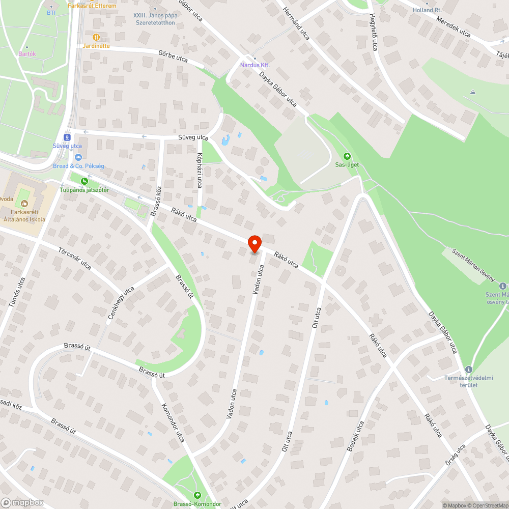 Feltört járda a Rákó utca 13. előtt bejelentés helye