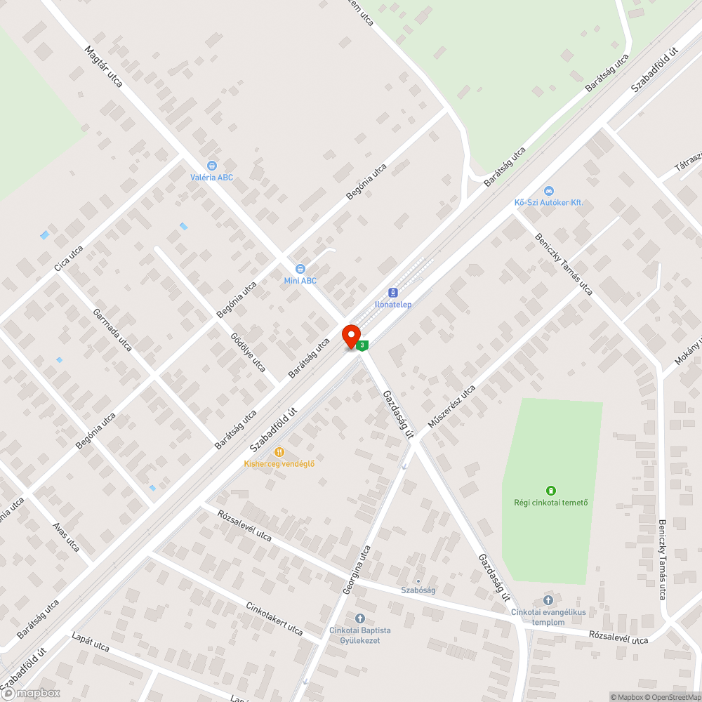 A fedlap nincs szintben bejelentés helye