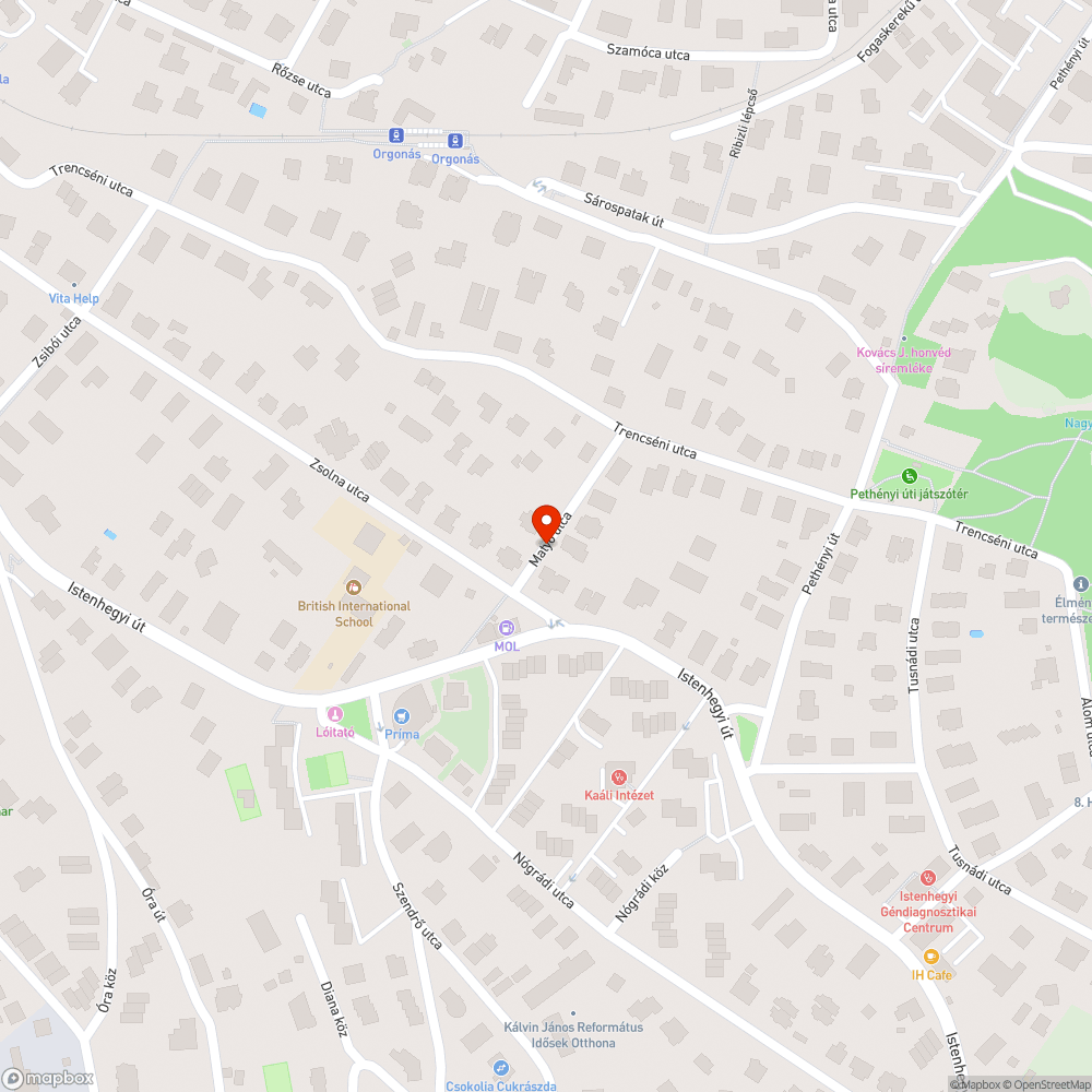 Szabálytalanul parkoló autó bejelentés helye