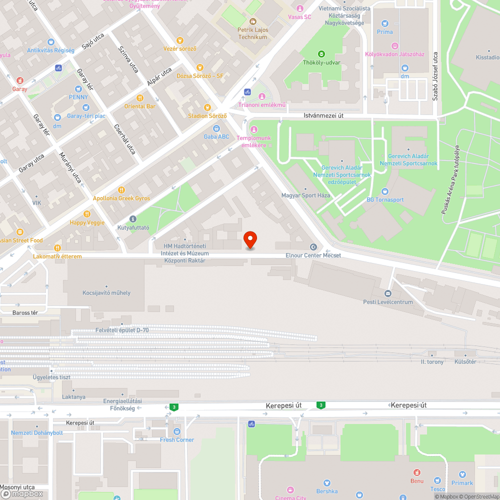 Szemetes útszakasz bejelentés helye