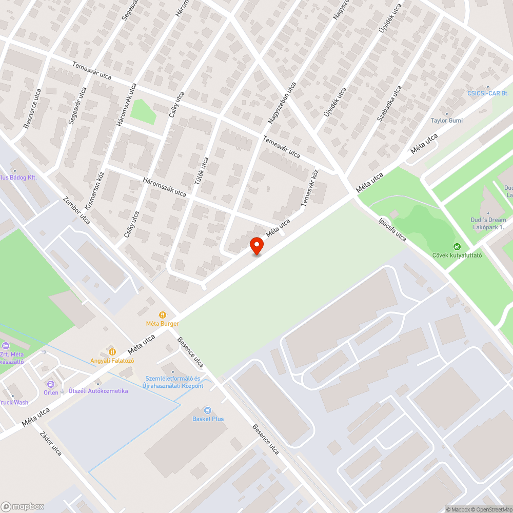 út menti kátyú bejelentés helye