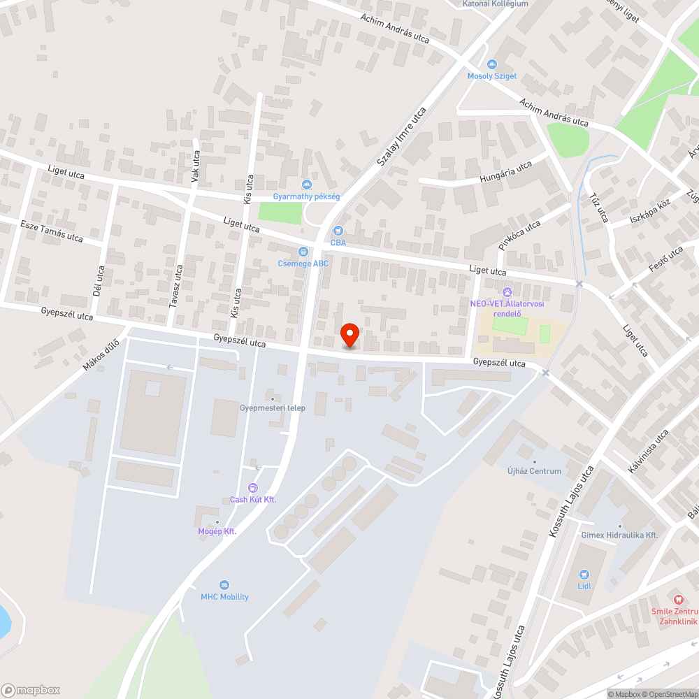 Elhagyott kisteher bejelentés helye