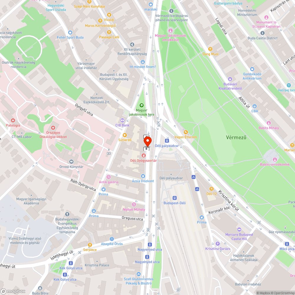 Parkolás bejelentés helye