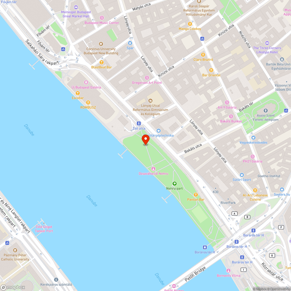 Kutyák a Nehru parkban bejelentés helye