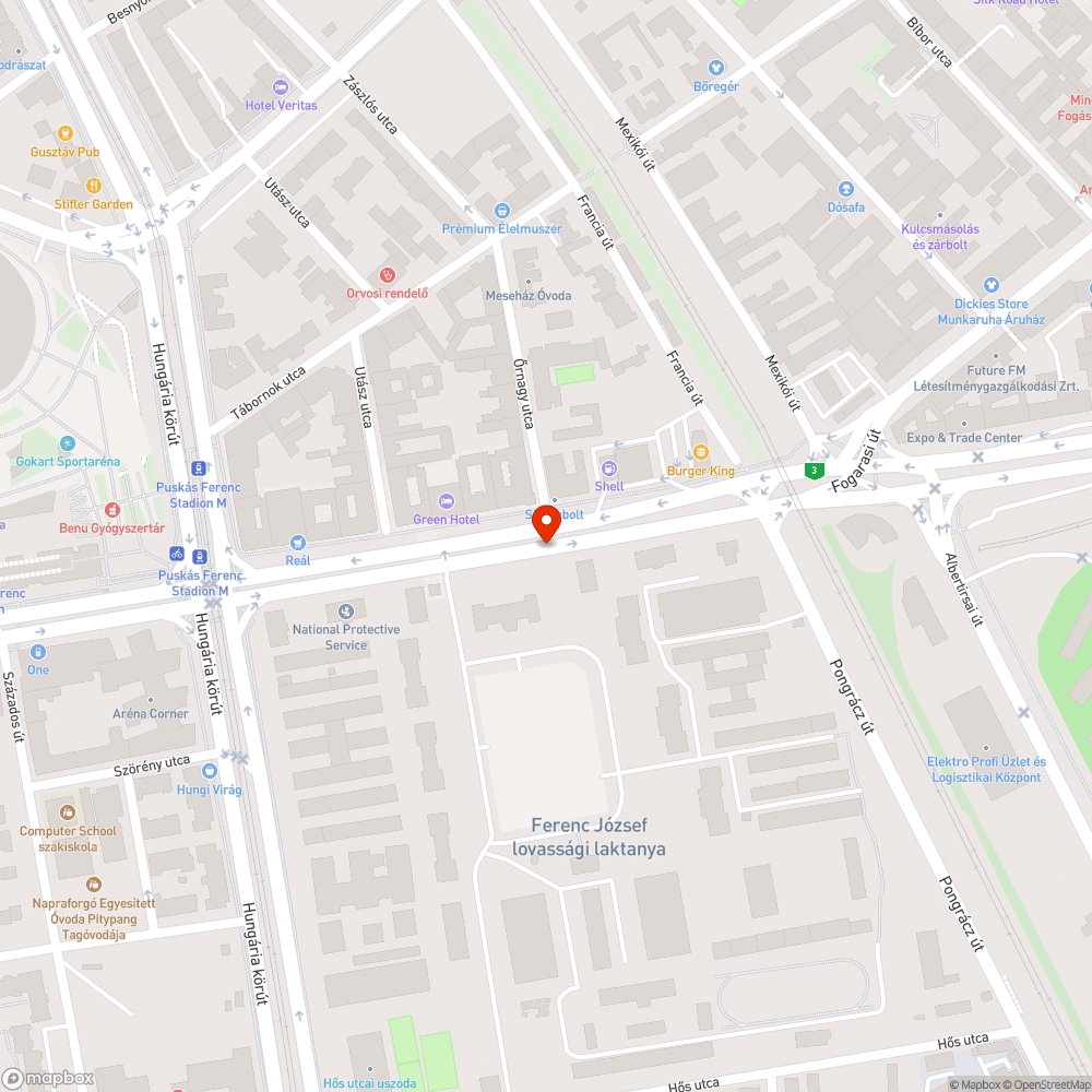 Nagy mennyiségű apró törmelék a járdán bejelentés helye