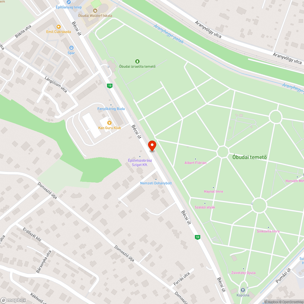 Óriás pocsolya a Bécsi úton bejelentés helye