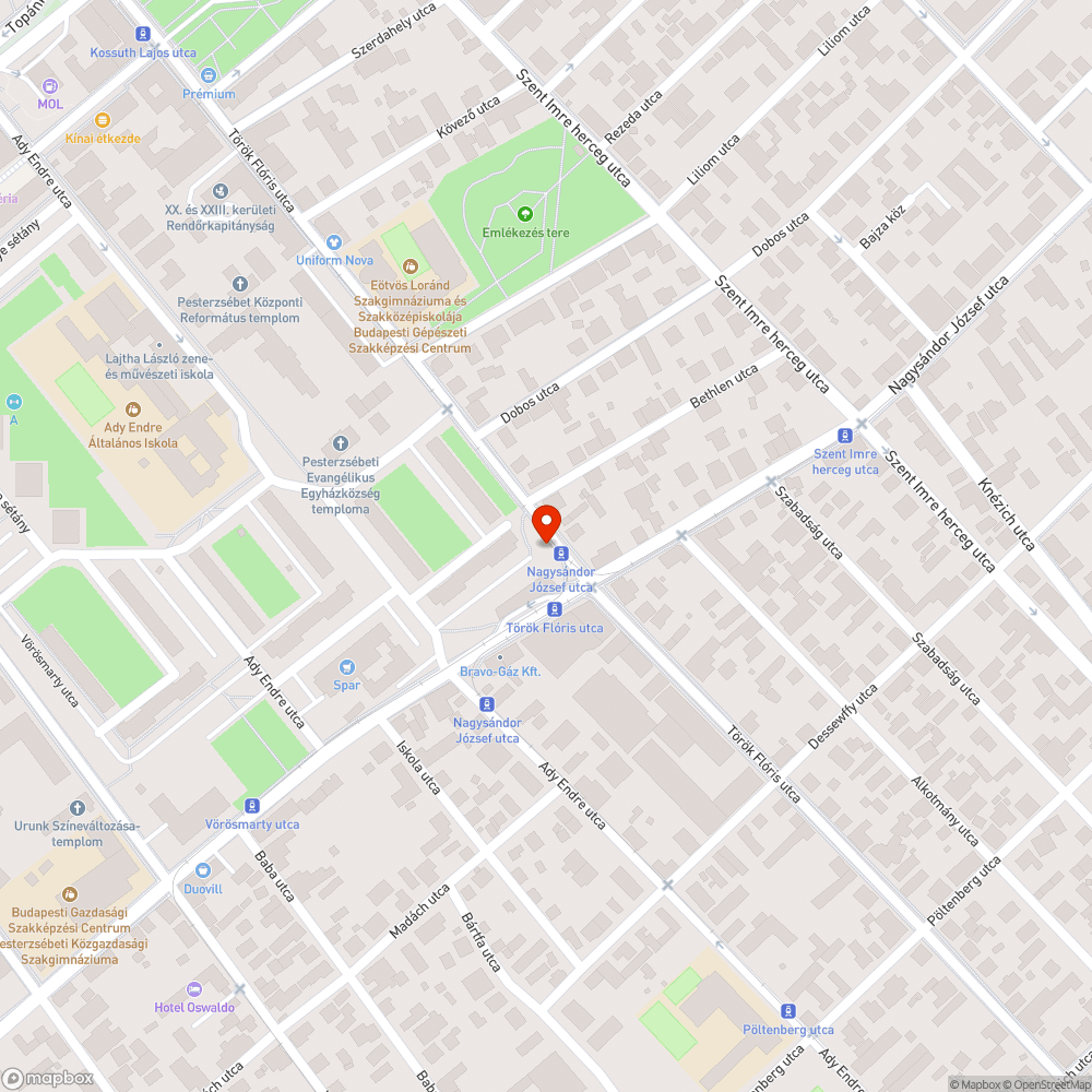 széttört lépcső bejelentés helye