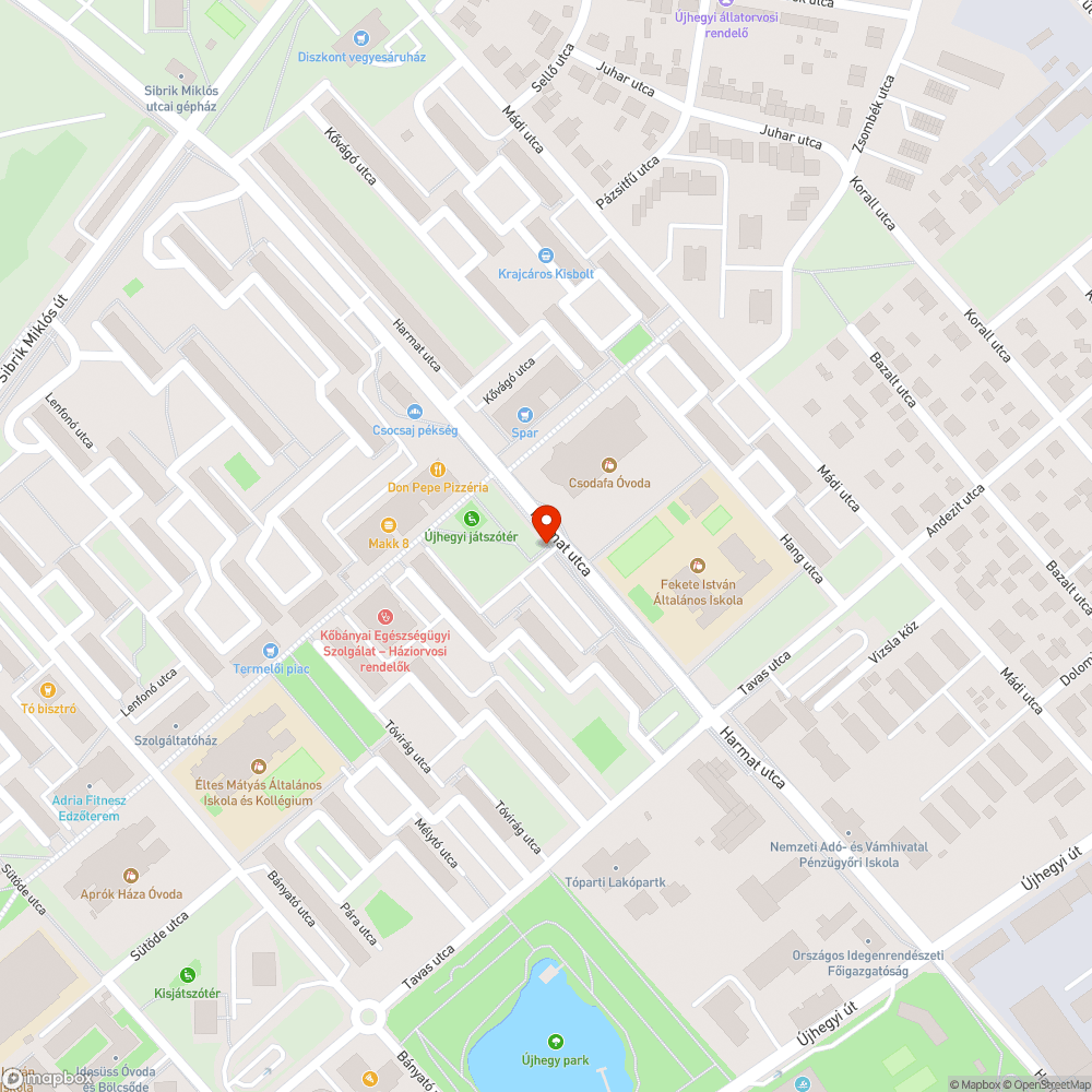 Megdőlt táblaoszlop bejelentés helye