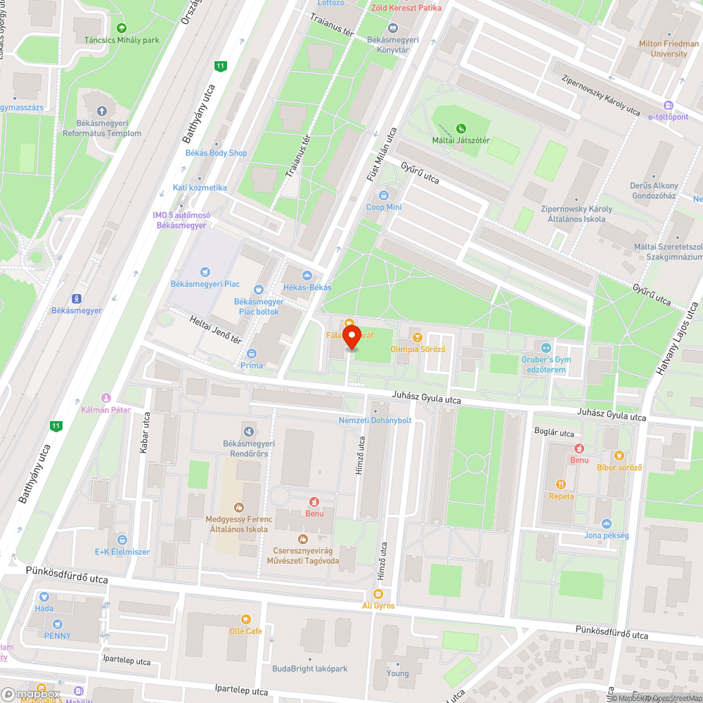 Zöldterületen parkolás bejelentés helye