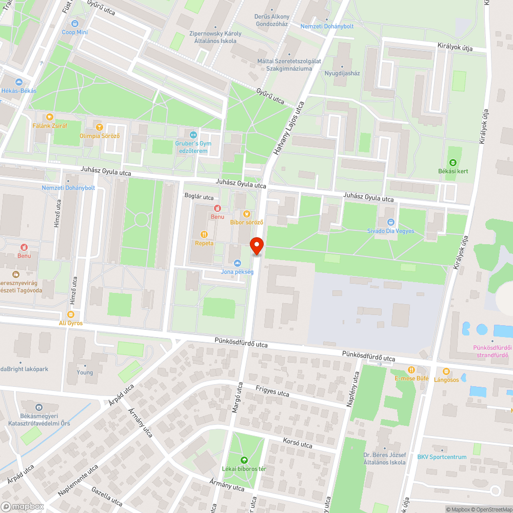 30-as zóna bejelentés helye