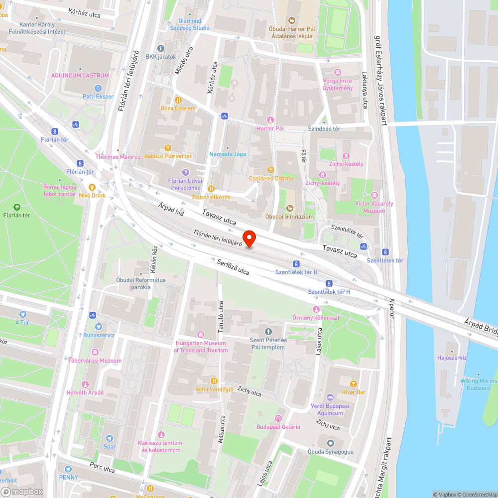 Graffitik a hídon bejelentés helye