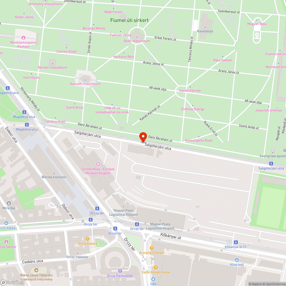 Szemét bejelentés helye