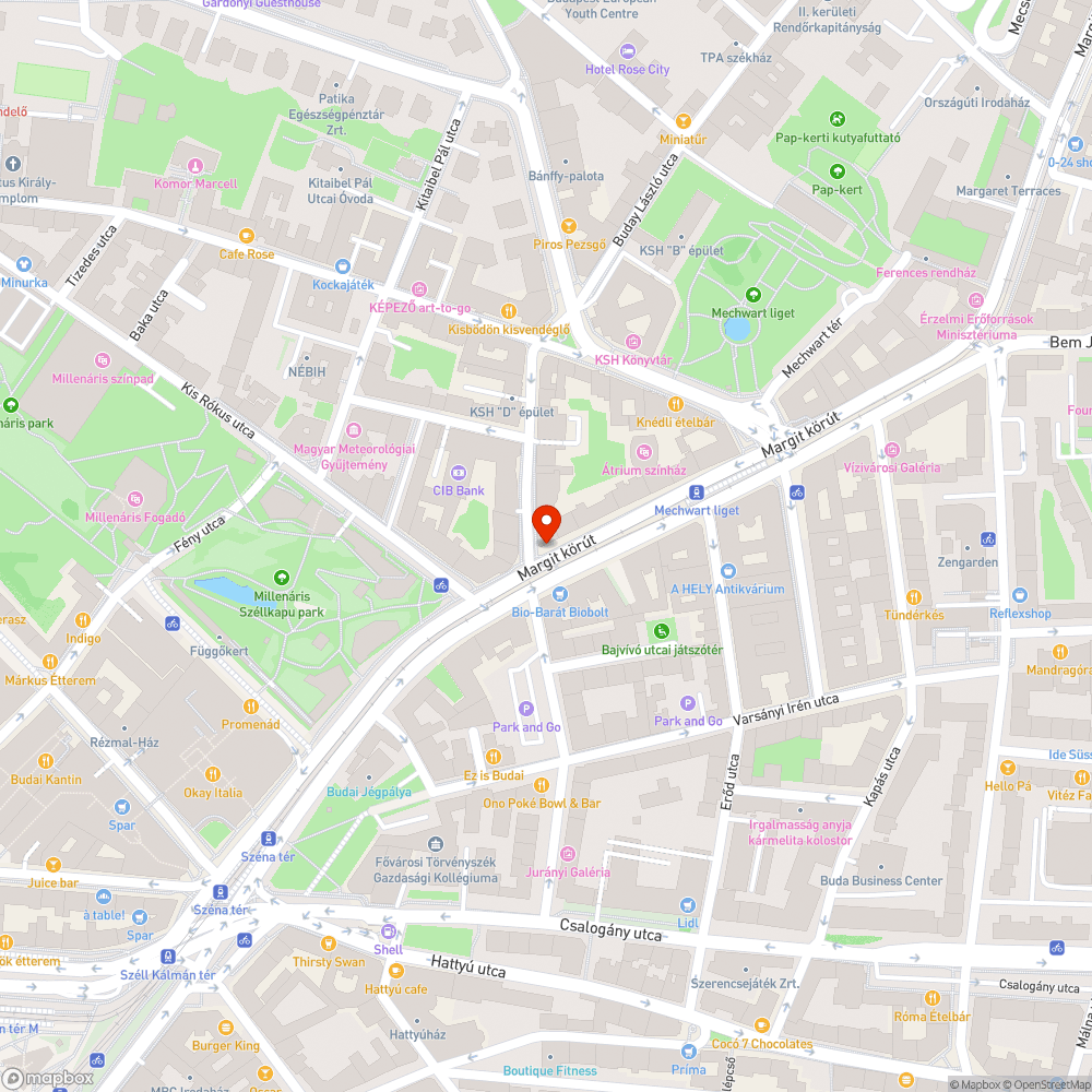 Kátyú bejelentés helye