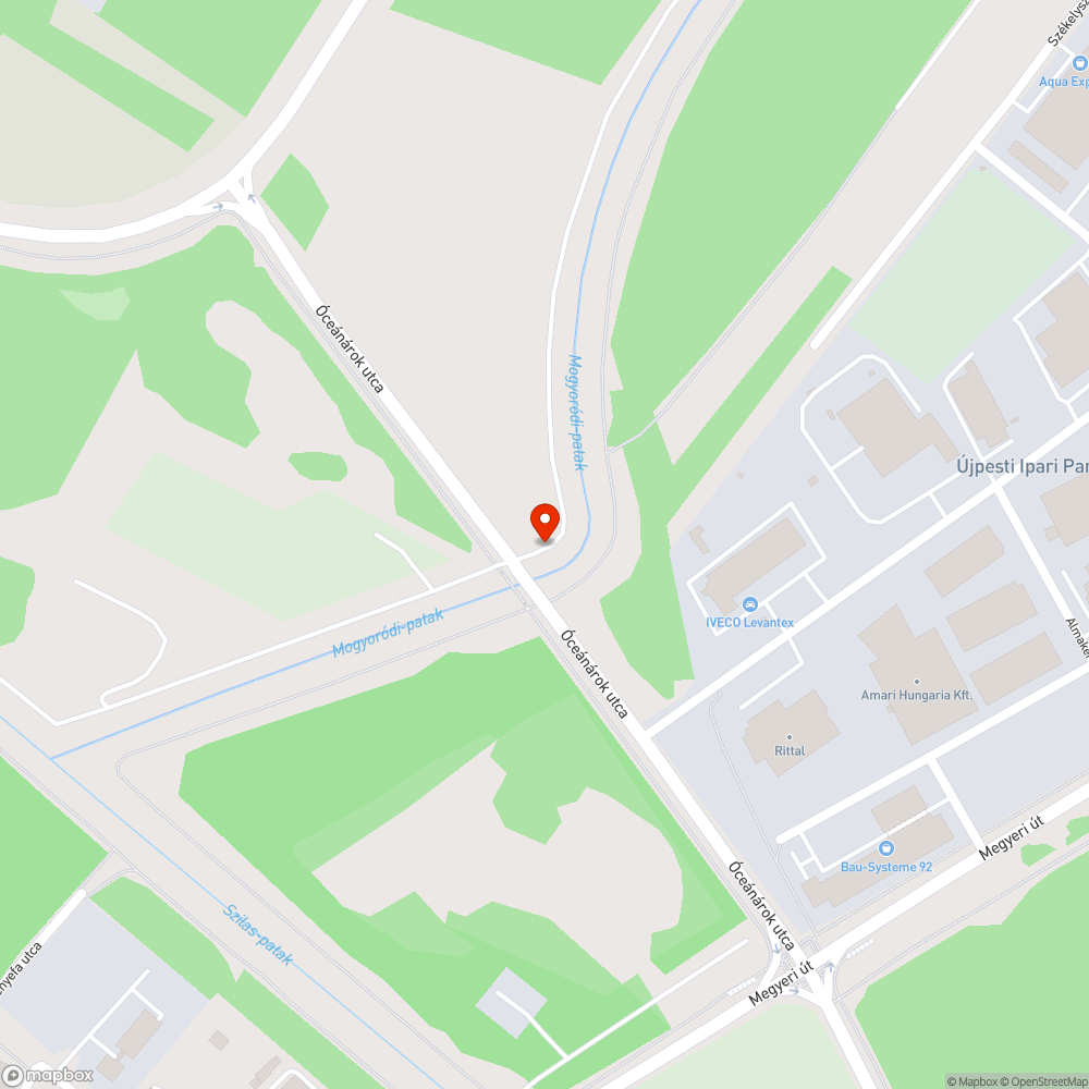 Óceánárok utcai kátyú-sokk bejelentés helye