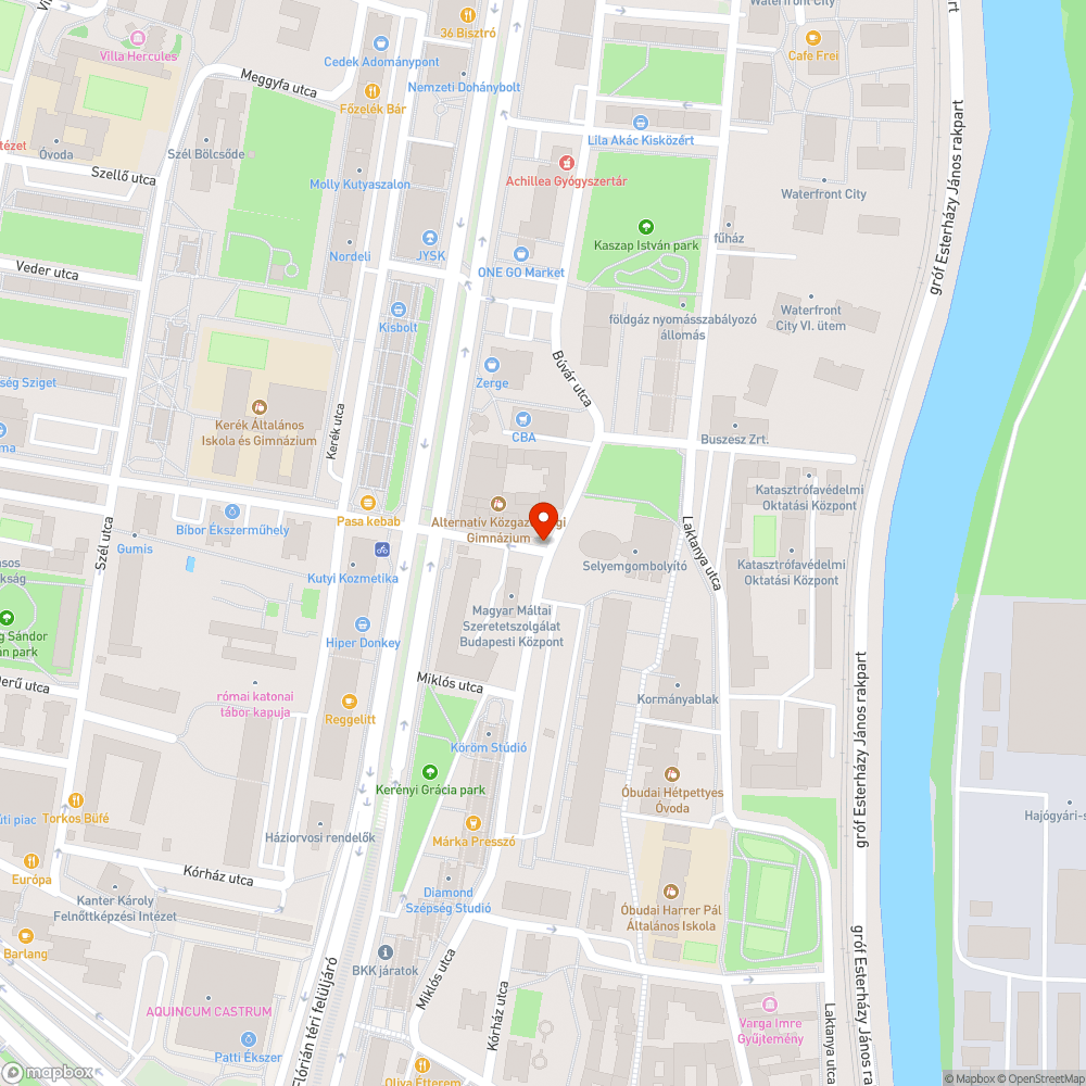 Vízelvezetési probléma a Raktár utcában bejelentés helye