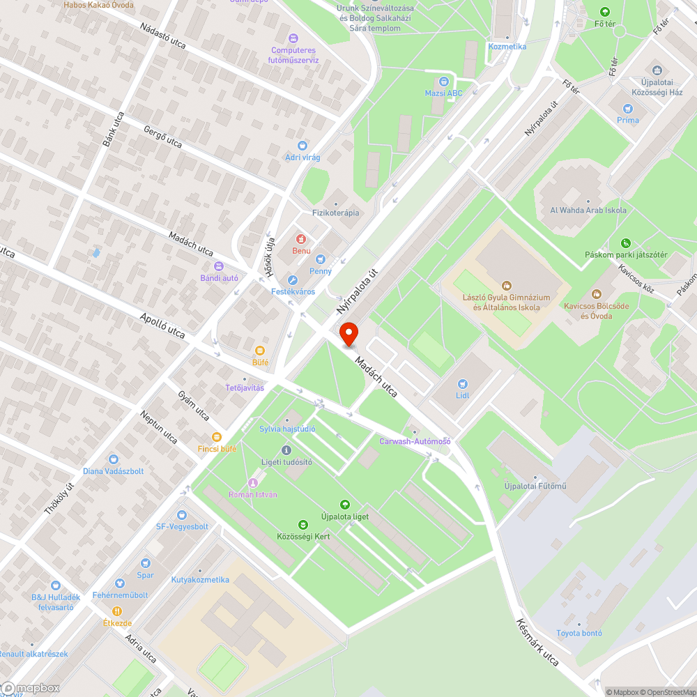 Veszélyes faág bejelentés helye