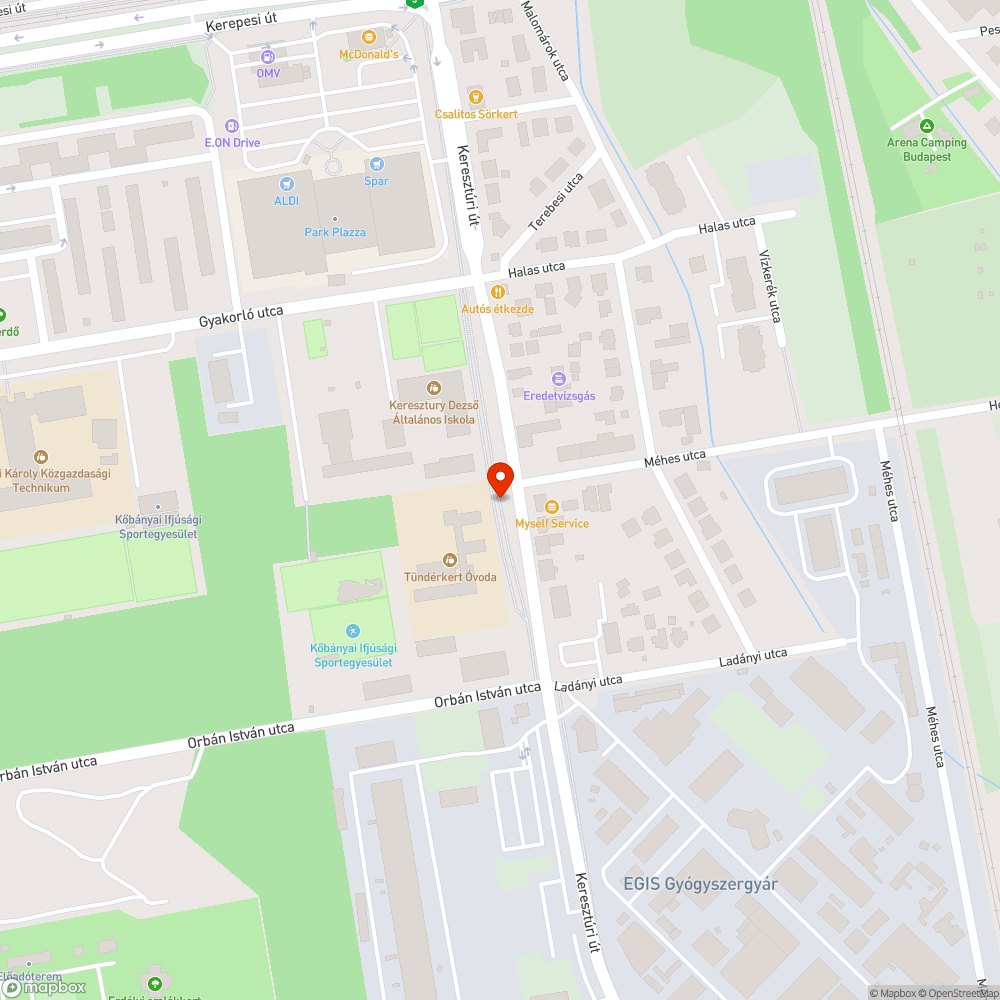 Zöldteruleten parkolás bejelentés helye