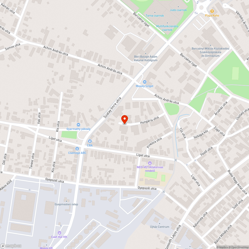 Elhagyatott jármű bejelentés helye