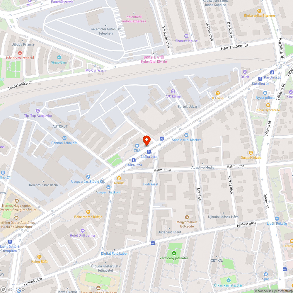 Madártetem bejelentés helye