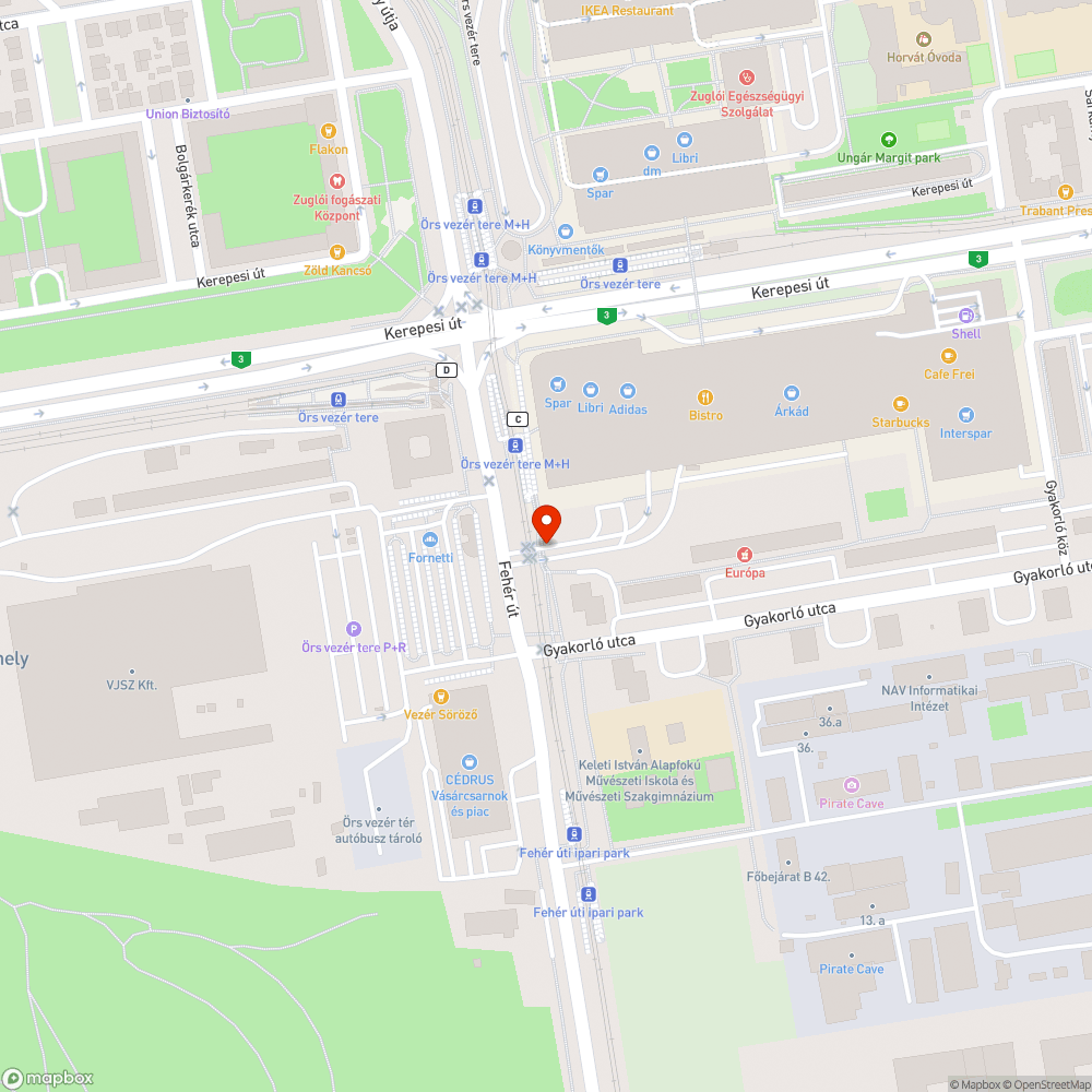 Rossz helyen lévő tábla bejelentés helye