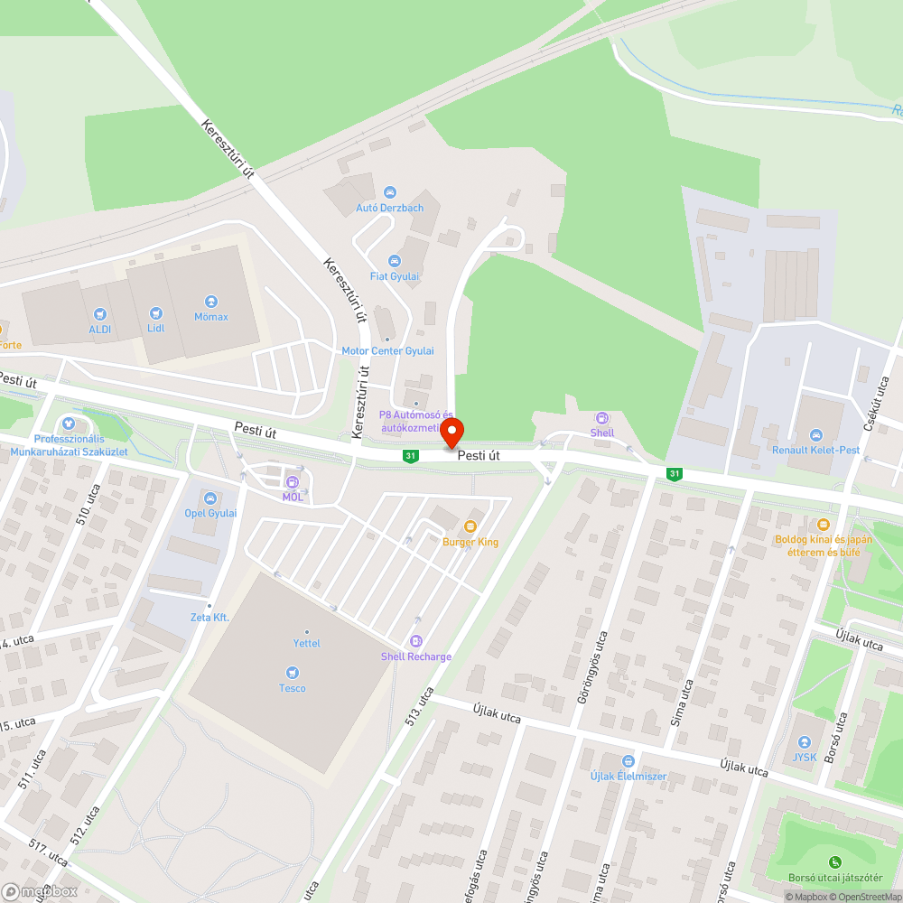 Futóhomok bejelentés helye