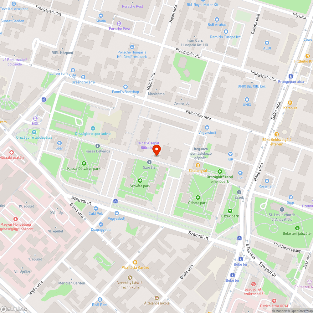 Szemét halom a Szováta parkban bejelentés helye