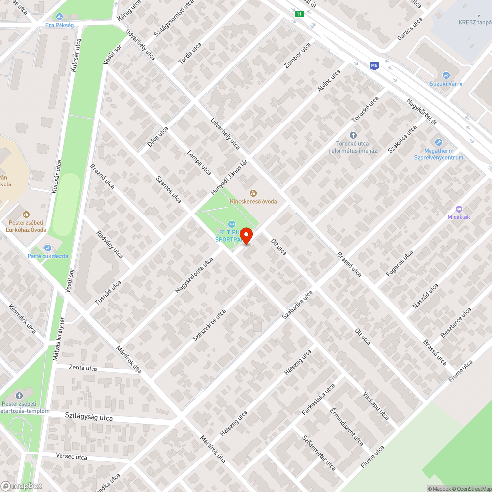 Kiszáradt fa bejelentés helye