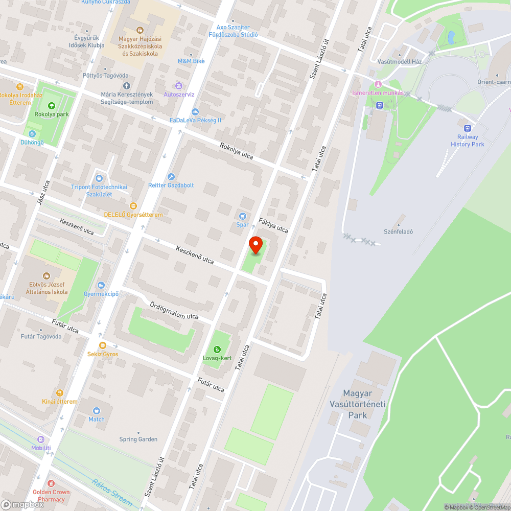 Kiszáradt fa a játszótéren bejelentés helye