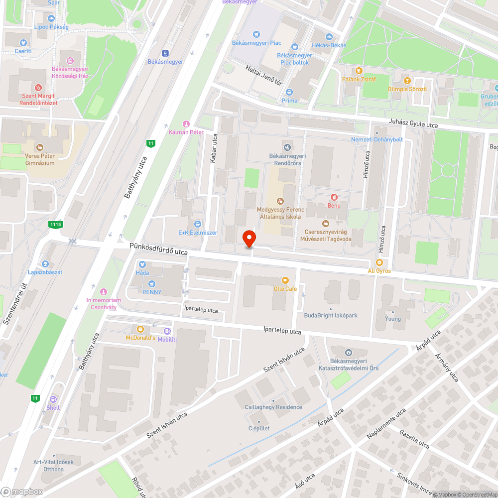 Betört üveg a buszmegállóban bejelentés helye