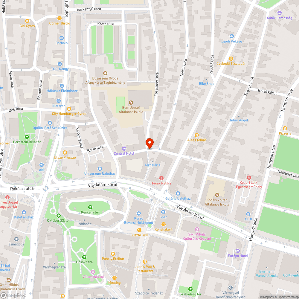 Zebra, mely sehová nem vezet bejelentés helye