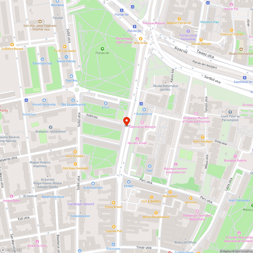 Kátyú az úton bejelentés helye