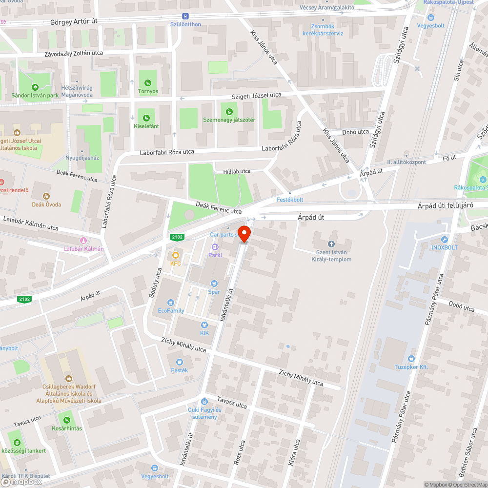 Elhagyott Reanult bejelentés helye