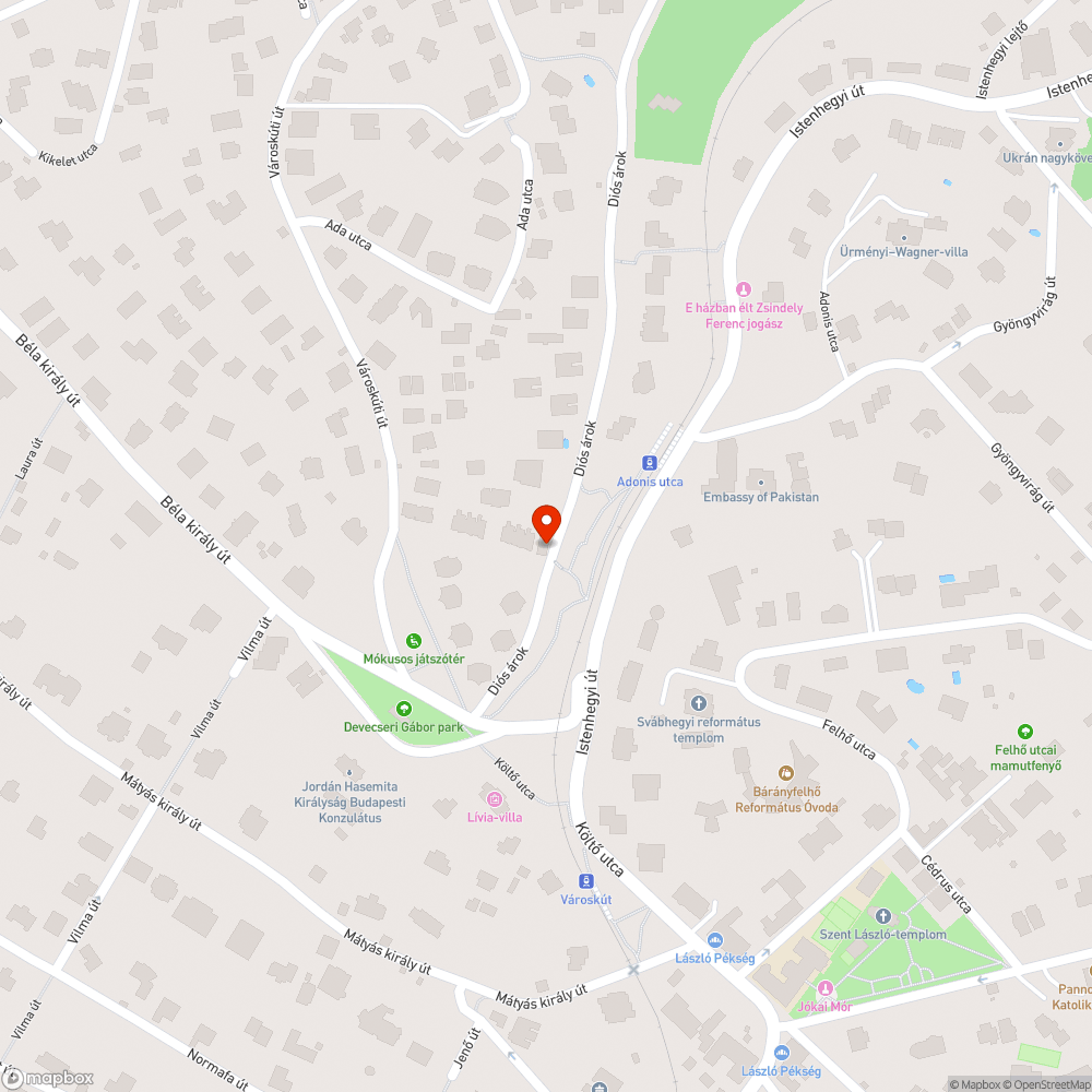 Szemét a vízben bejelentés helye