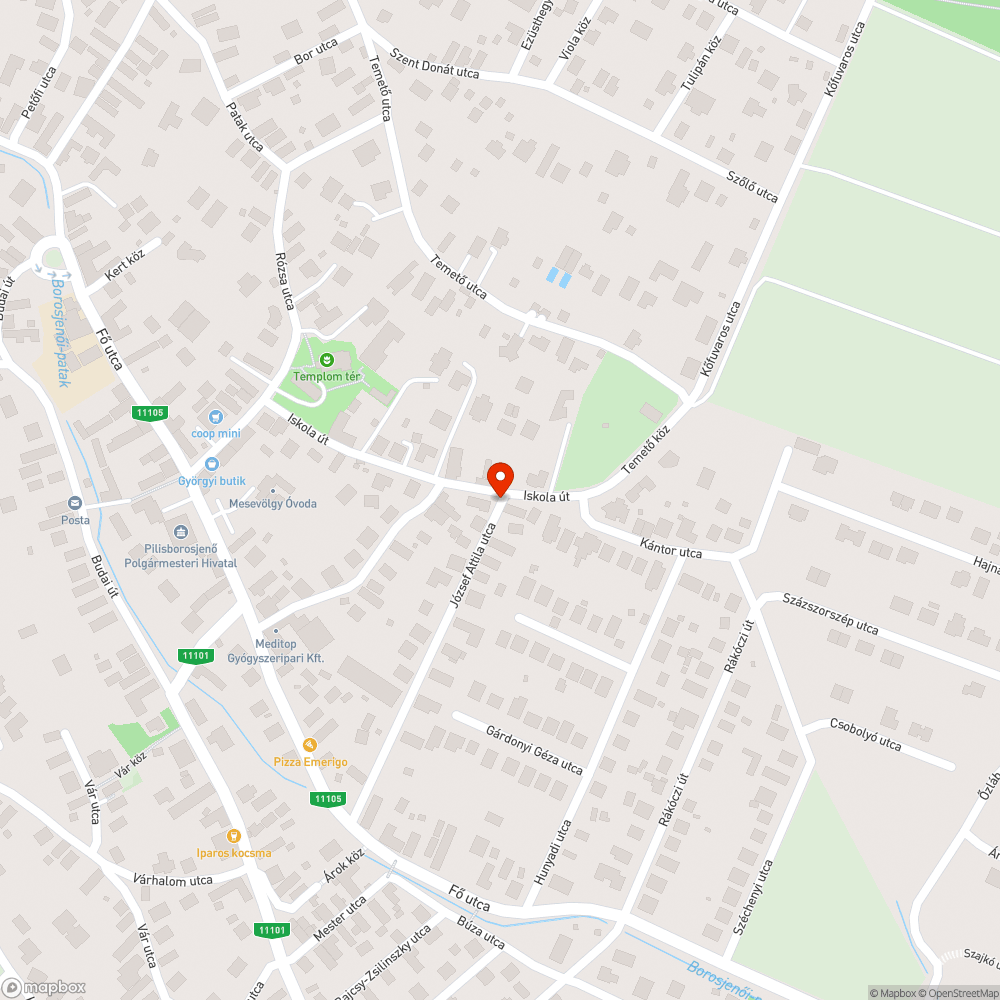 Eltömödött szétesett áteresz bejelentés helye