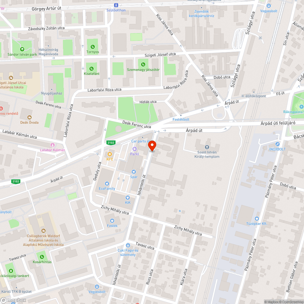 Elhagyott Volkswagen Golf bejelentés helye