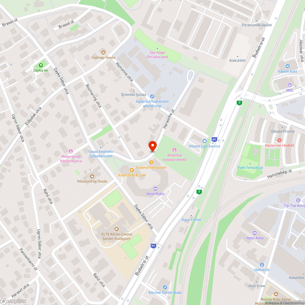 Harasztos út megállni tilos tábla bejelentés helye