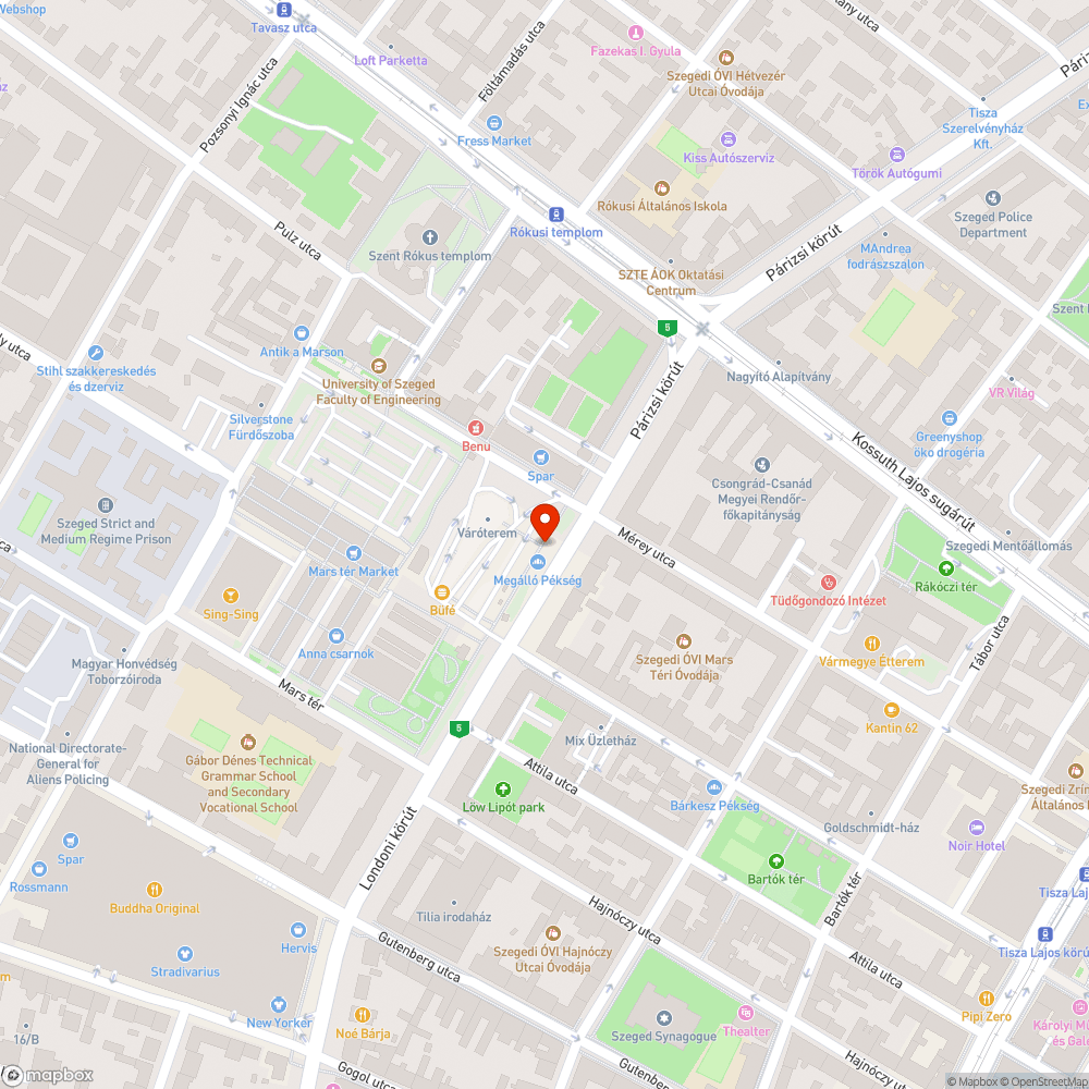 Kifakult tájékoztató bejelentés helye