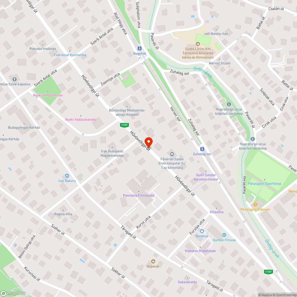 Méteres gaz a Hűvösvölgyi út mentén bejelentés helye