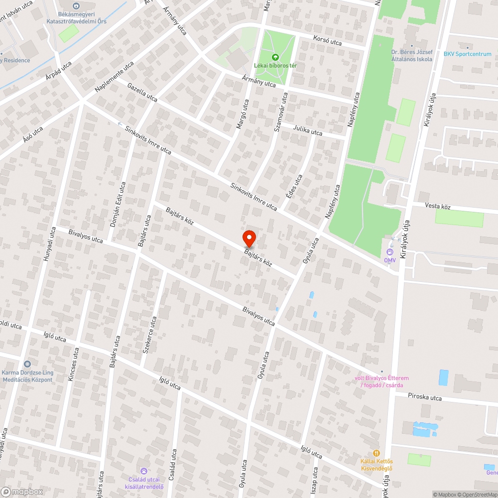 Halott fa bejelentés helye