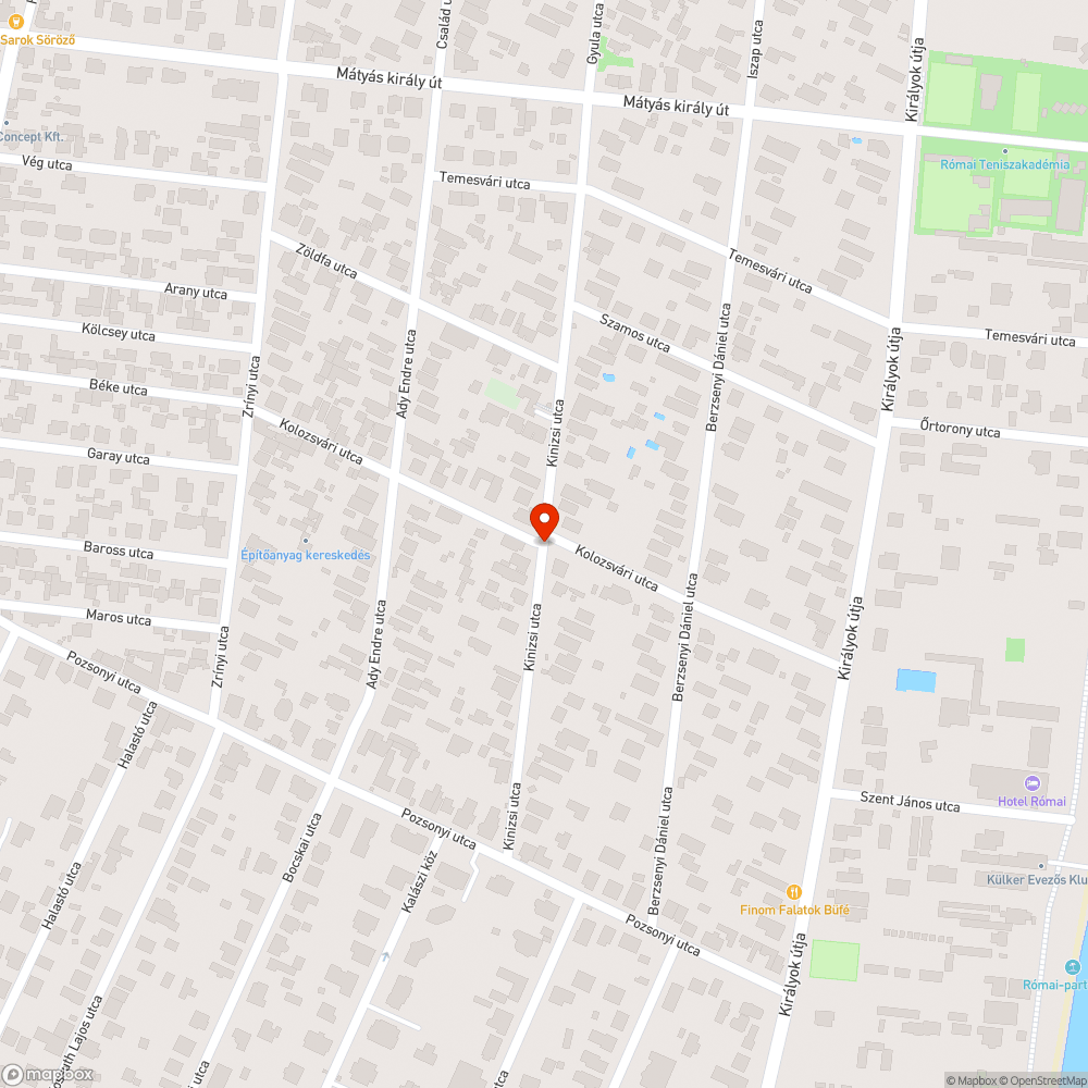 Kiszáradt fa bejelentés helye