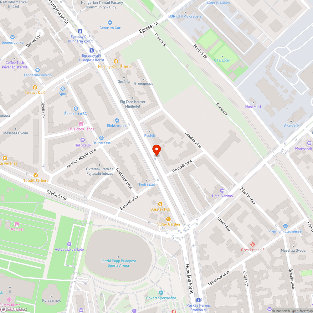 Kátyúk a Hungária körúton, második felvonás. bejelentés helye