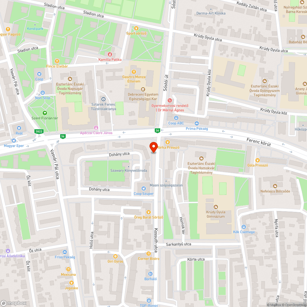 Nyitott kapcsolószekrény bejelentés helye