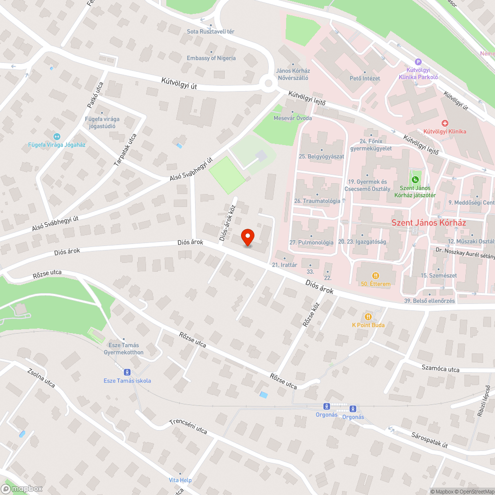 Elhagyott autó bejelentés helye