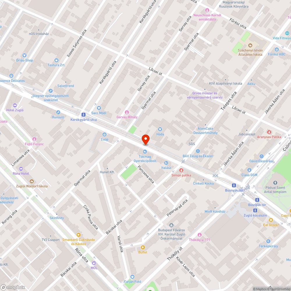 Az úttesten egyre nagyobb kátyúk bejelentés helye