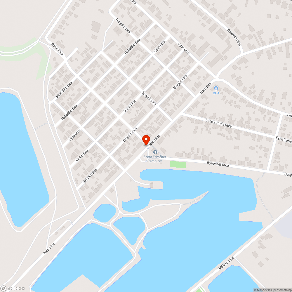 Szelektív sziget fémgyűjtő bejelentés helye