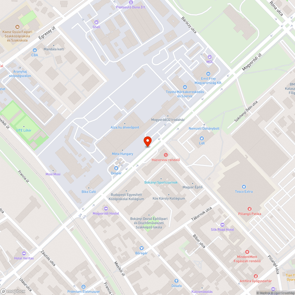 Balesetet szenvedett jármű a kerékpárúton bejelentés helye